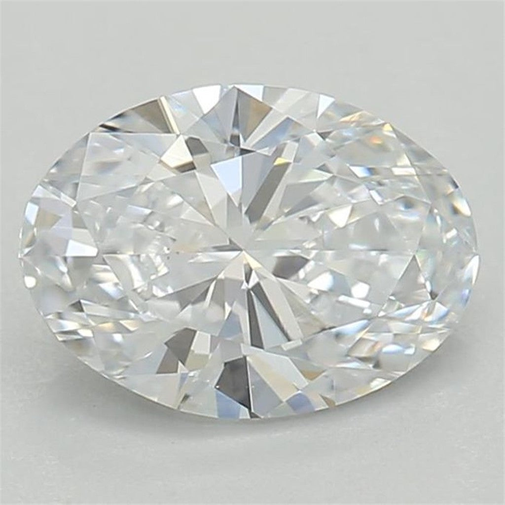 1.59 Carat Laboratory-Grown Origin Lab Diamond Oval Shape D Color VS1 Clarity