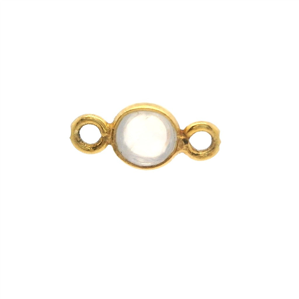 A Birth Stone Birth Stone Charm Yellow 14 Karat Moonstones