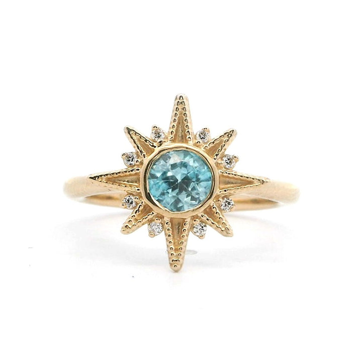 Contemporary Style Lab Diamond Engagement Ring10 Karat Gold Yellow