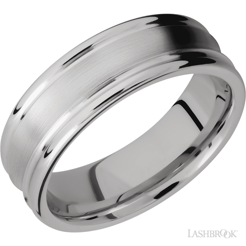 Straight Solid Style Wedding Band 14 KT White 9mm wide size 10