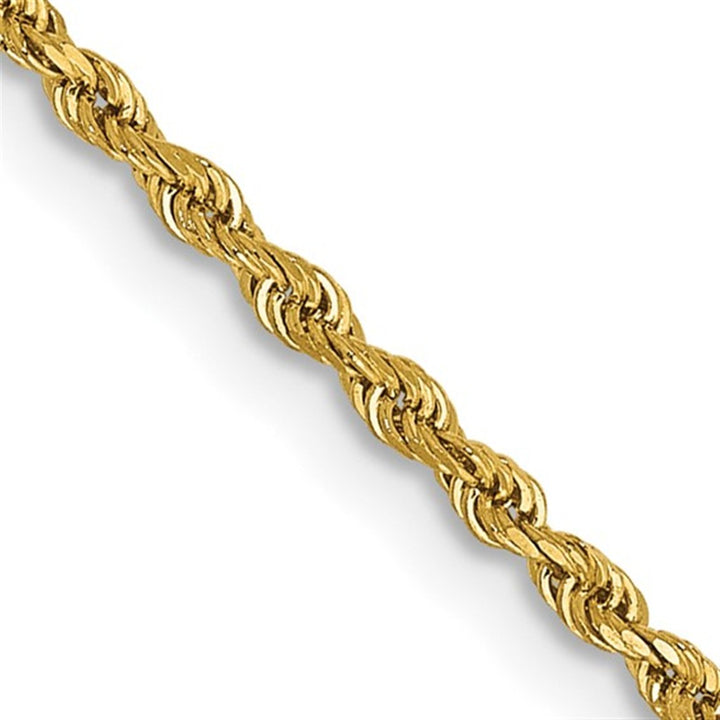 Rope Link Chain 14 Karat Gold Yellow 1.5 MM Wide 20' In Length