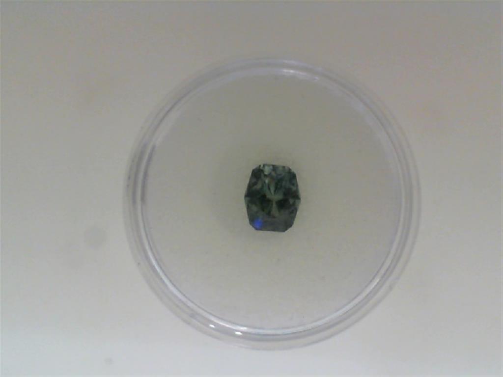 1.44 Carat Montana Origin Octaginal Shape Sapphire Green BlueColor