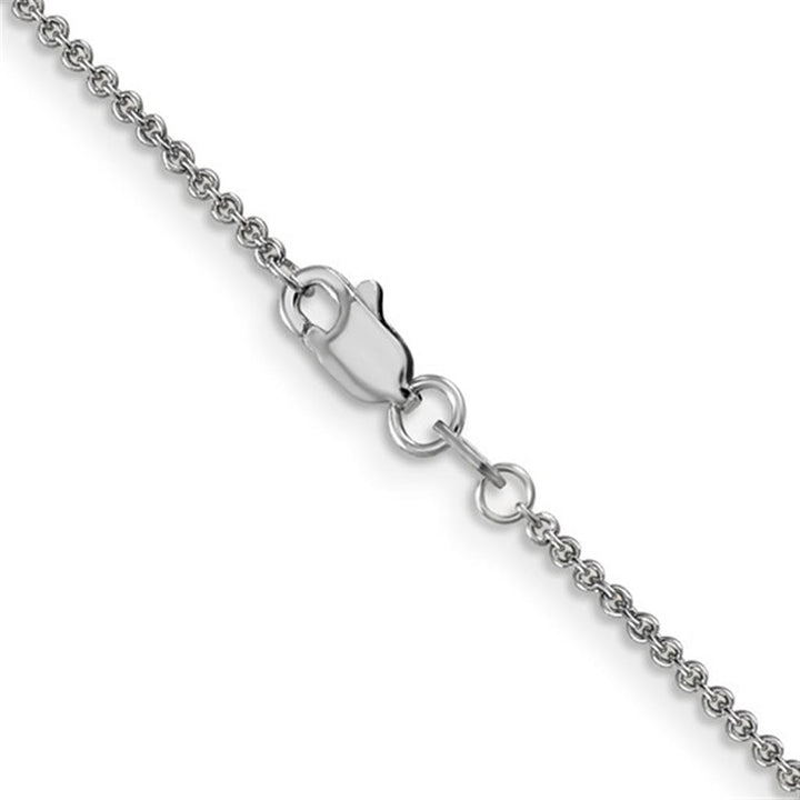 Cable Link Chain 14 Karat Gold White 1.4 MM Wide 20' In Length