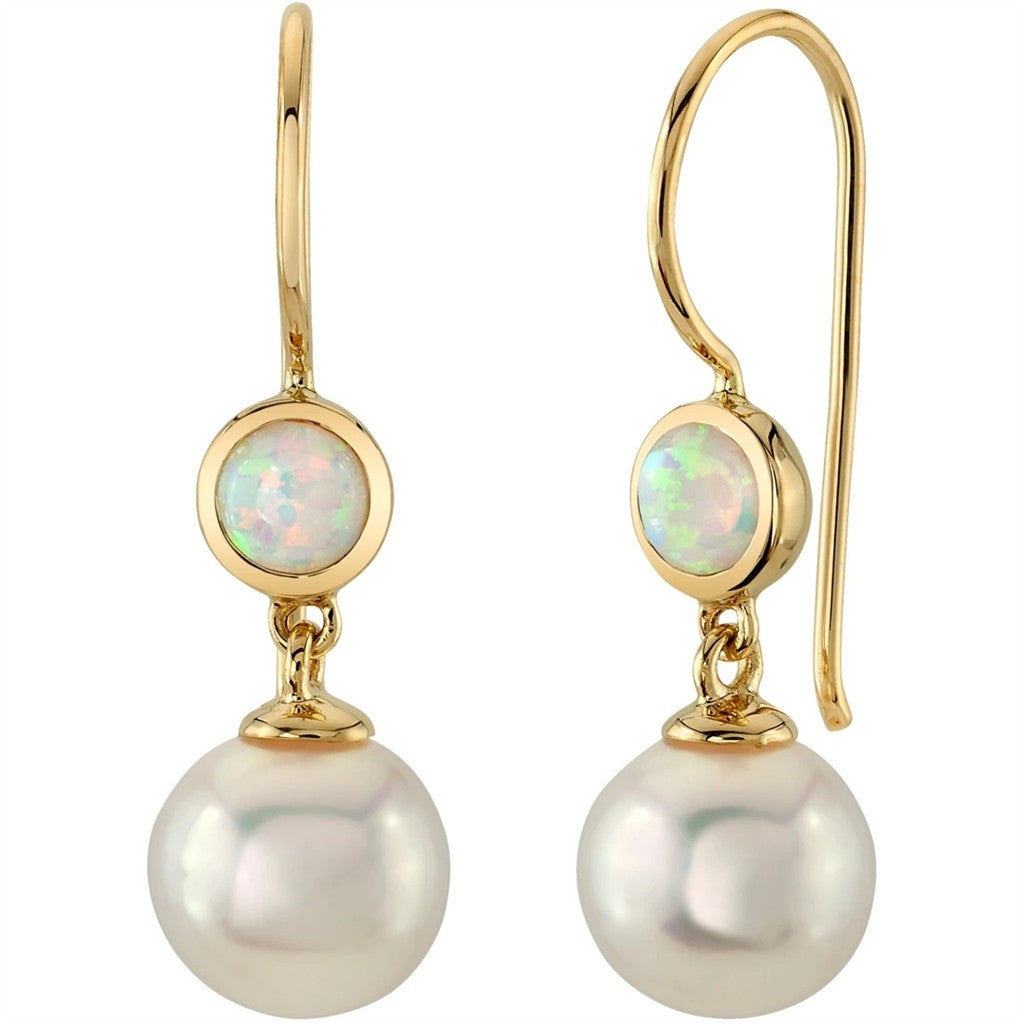Precious Metal Earrings With Colored Stones