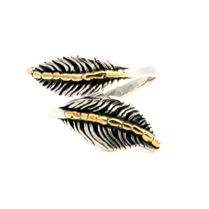 Alaskana Gold Nugget Womens Alaskan Gold Nugget Fashion Ring Sterling Silver & Alaskan Gold Nugget Size 7.5