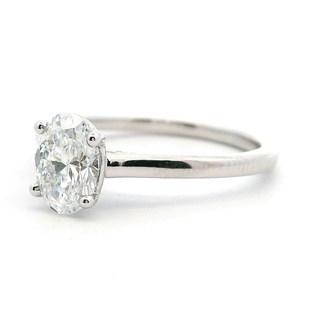 Solitare Style Lab Diamond Engagement RingPlatinum White