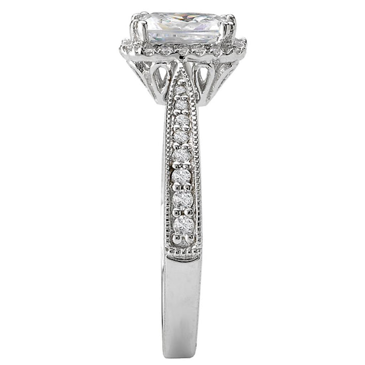 Halo Style Diamond Engagement Ring 14 KT White 
(Center Stone Not Included)