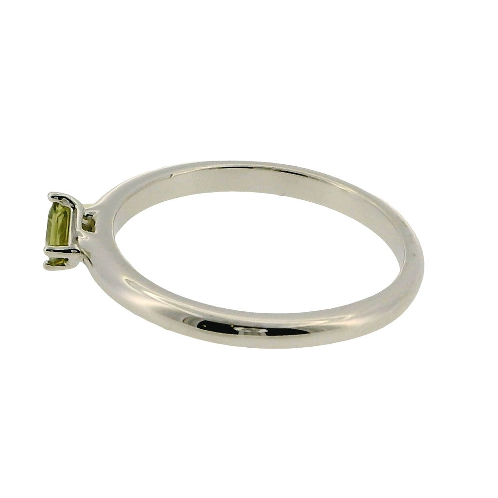 Bypass Engagement Ring White 14 Karat Gold